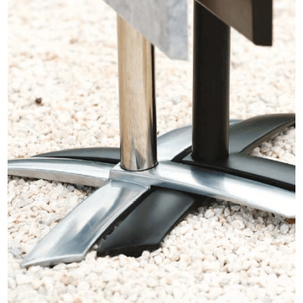 Piétement UGINE 4 (noir) LIGNE CHR Piétements de table