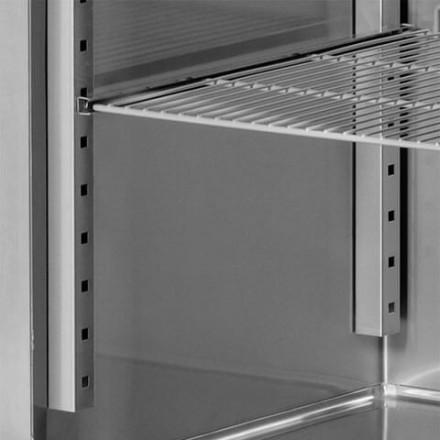 Vitrine réfrigérée inox GN2/1 650L  Vitrines réfrigérées