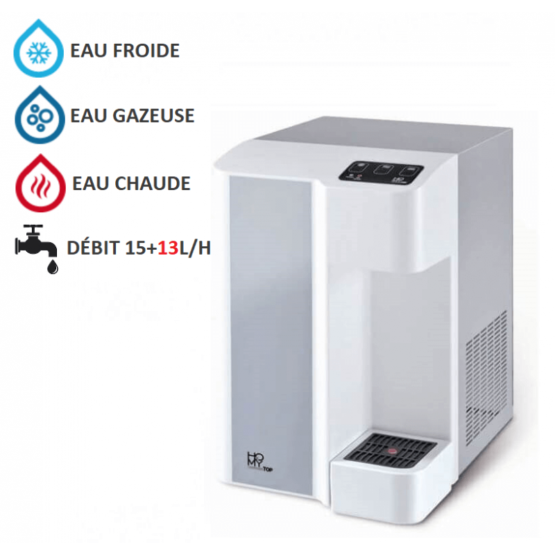 Machine à glaçons fontaine d'eau fraîche ou chaude compacte