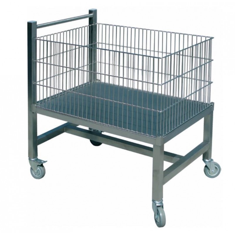 Chariot porte-viande inox 220L  Chariots de transport