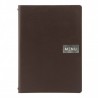 Protège-menu A4 en cuir BROWN RAW SECURIT Protège-menus A4