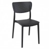 Chaise LUCY noire LIGNE CHR Gamme MONACO