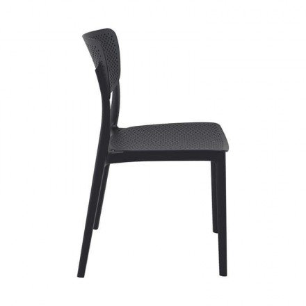 Chaise LUCY noire  CHAISES EN POLYPROPYLÈNE