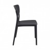 Chaise LUCY noire LIGNE CHR Gamme MONACO