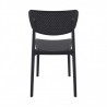 Chaise LUCY noire LIGNE CHR Gamme MONACO