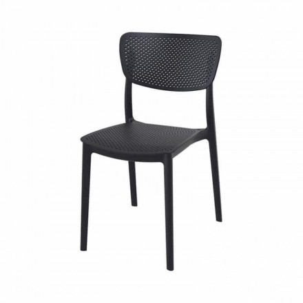 Chaise LUCY noire  CHAISES EN POLYPROPYLÈNE