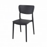 Chaise LUCY noire LIGNE CHR CHAISES EN POLYPROPYLÈNE