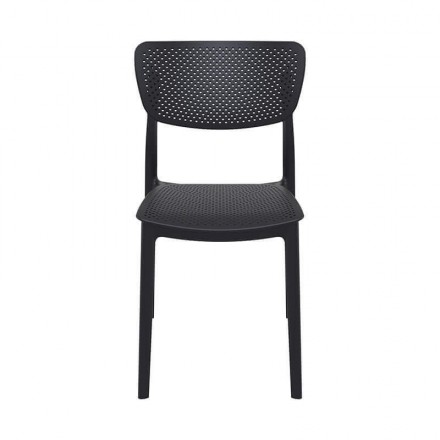 Chaise LUCY noire  CHAISES EN POLYPROPYLÈNE
