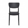 Chaise LUCY noire LIGNE CHR CHAISES EN POLYPROPYLÈNE