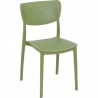Chaise LUCY vert olive LIGNE CHR Gamme MONACO