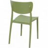 Chaise LUCY vert olive LIGNE CHR CHAISES EN POLYPROPYLÈNE