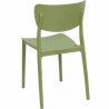 Chaise LUCY vert olive LIGNE CHR CHAISES EN POLYPROPYLÈNE