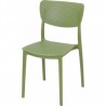Chaise LUCY vert olive LIGNE CHR Gamme MONACO