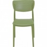 Chaise LUCY vert olive LIGNE CHR CHAISES EN POLYPROPYLÈNE