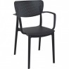 Fauteuil LOFT noir LIGNE CHR CHAISES EN POLYPROPYLÈNE