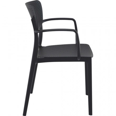 Fauteuil LOFT noir  CHAISES EN POLYPROPYLÈNE