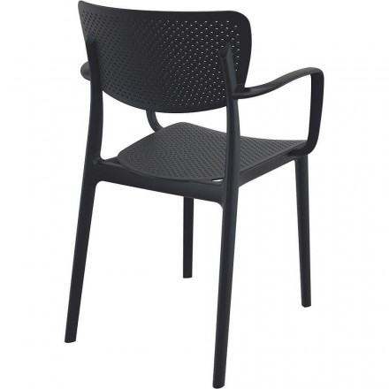 Fauteuil LOFT noir  CHAISES EN POLYPROPYLÈNE