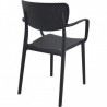Fauteuil LOFT noir LIGNE CHR CHAISES EN POLYPROPYLÈNE