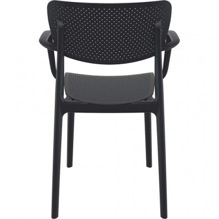 Fauteuil LOFT noir  CHAISES EN POLYPROPYLÈNE