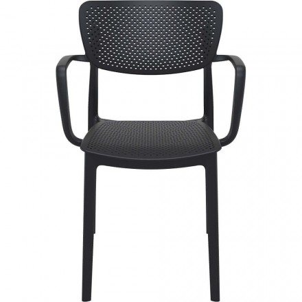 Fauteuil LOFT noir  CHAISES EN POLYPROPYLÈNE