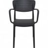 Fauteuil LOFT noir LIGNE CHR Gamme MONACO