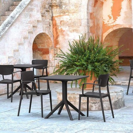 Fauteuil LOFT noir  CHAISES EN POLYPROPYLÈNE