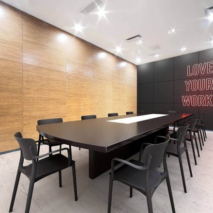 Fauteuil LOFT noir  CHAISES EN POLYPROPYLÈNE