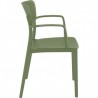 Fauteuil LOFT vert olive LIGNE CHR CHAISES EN POLYPROPYLÈNE
