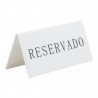 Chevalet RESERVADO x5 SECURIT Numéros de table