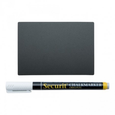 Étiquettes noires A7 x20 SECURIT Silhouette sticks