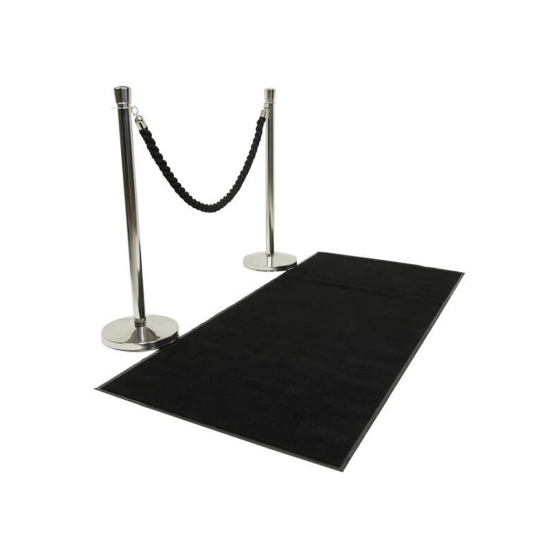 Tapis d'entrée VIP noir SECURIT Poteaux d'accueil / Tapis Tapis d'entrée VIP noir SECURIT Poteaux d'accueil / Tapis