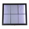 Illuminated menu holder GALVA STEEL 6xA4 SECURIT Information Displays