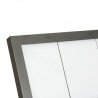 Illuminated GALVA STEEL menu holder 6xA4 on stand SECURIT Information Displays