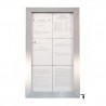 STAINLESS STEEL illuminated menu holder 6xA4 SECURIT Information Displays