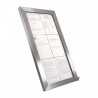 Porte-menu lumineux INOX 6xA4 SECURIT Porte-menus lumineux
