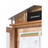 Porte-menu lumineux RUSTIC 4xA4 sur pied SECURIT Porte-menus lumineux