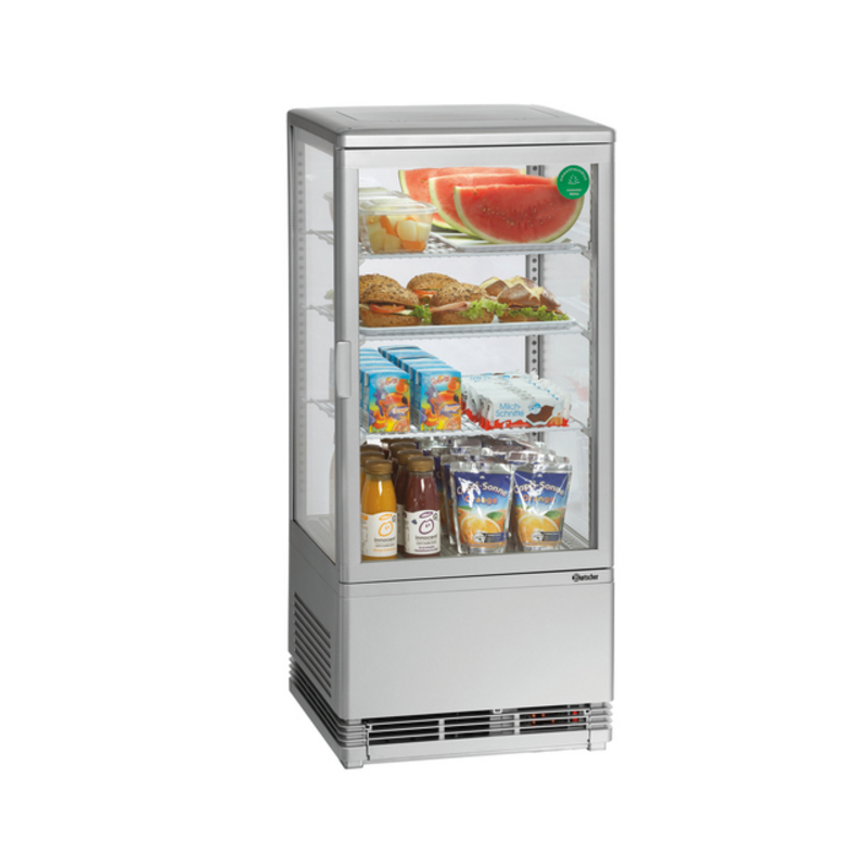 Mini vitrine réfrigérée grise 78L BARTSCHER Vitrines réfrigérées Mini vitrine réfrigérée grise 78L BARTSCHER Vitrines réfrigérées