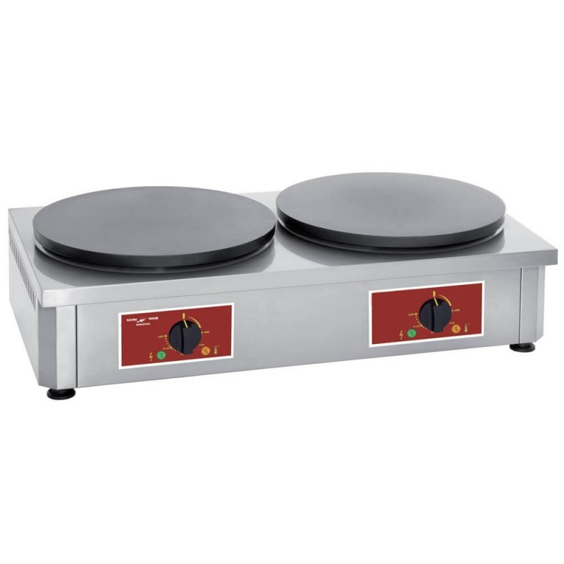 Crêpière électrique double ø40cm ELECTROBROCHE Cuisson