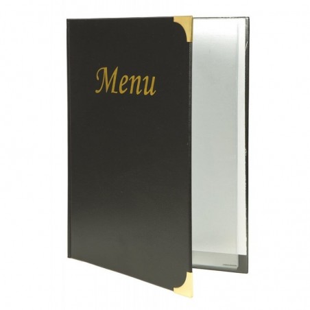 Protège-menu A4 BASIC noir 1er prix SECURIT A4 menu protectors