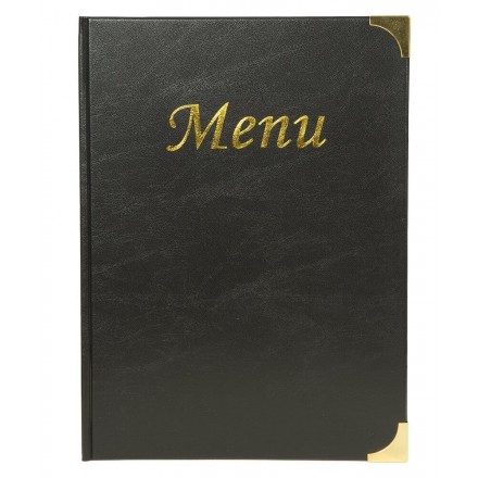 Protège-menu A4 BASIC noir 1er prix SECURIT A4 menu protectors