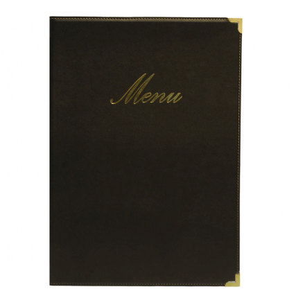 Protège-menu A4 CLASSIC noir SECURIT Protège-menus A4