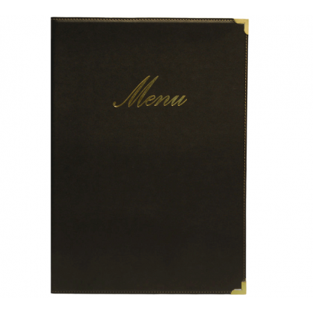 Protège-menu A4 CLASSIC noir SECURIT A4 menu protectors