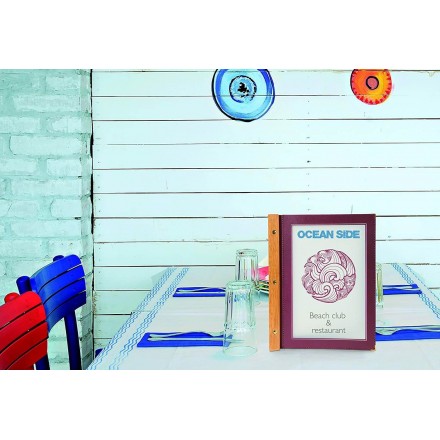 Protège-menu A4 WOOD SECURIT Protège-menus A4