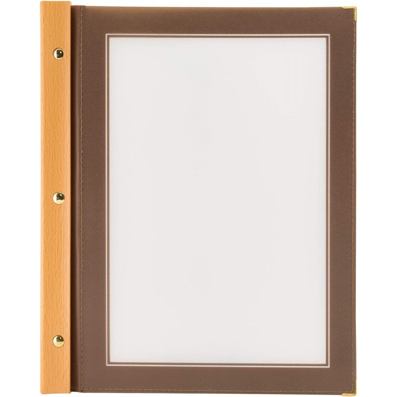 A4 WOOD menu holder SECURIT A4 menu protectors
