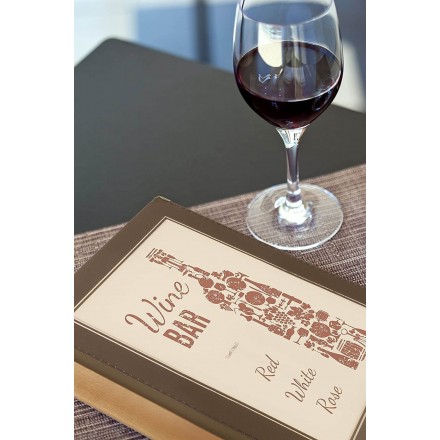 A4 WOOD menu holder SECURIT A4 menu protectors