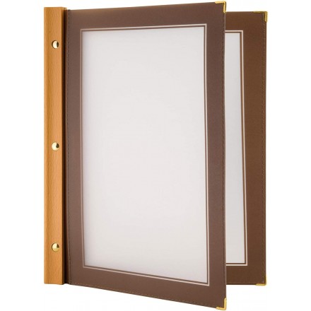 Box de 20 protège-menu A4 WOOD SECURIT Protège-menus A4