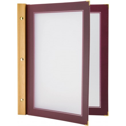 Box de 20 protège-menu A4 WOOD SECURIT Protège-menus A4