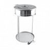 Support à sac poubelle rond inox