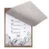 Tablette WALNUT LEATHER A4 SECURIT Protège-menus A4