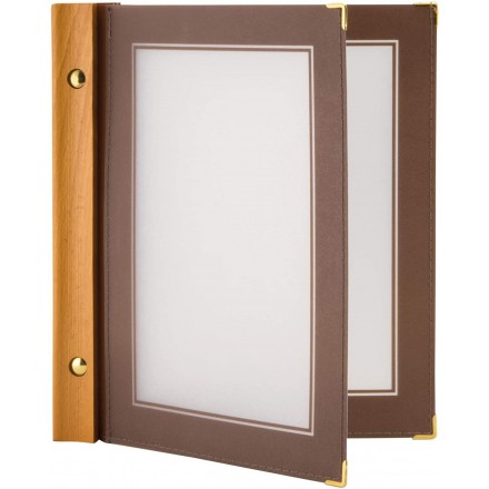 Protège-menu A5 WOOD SECURIT Protège-menus A5